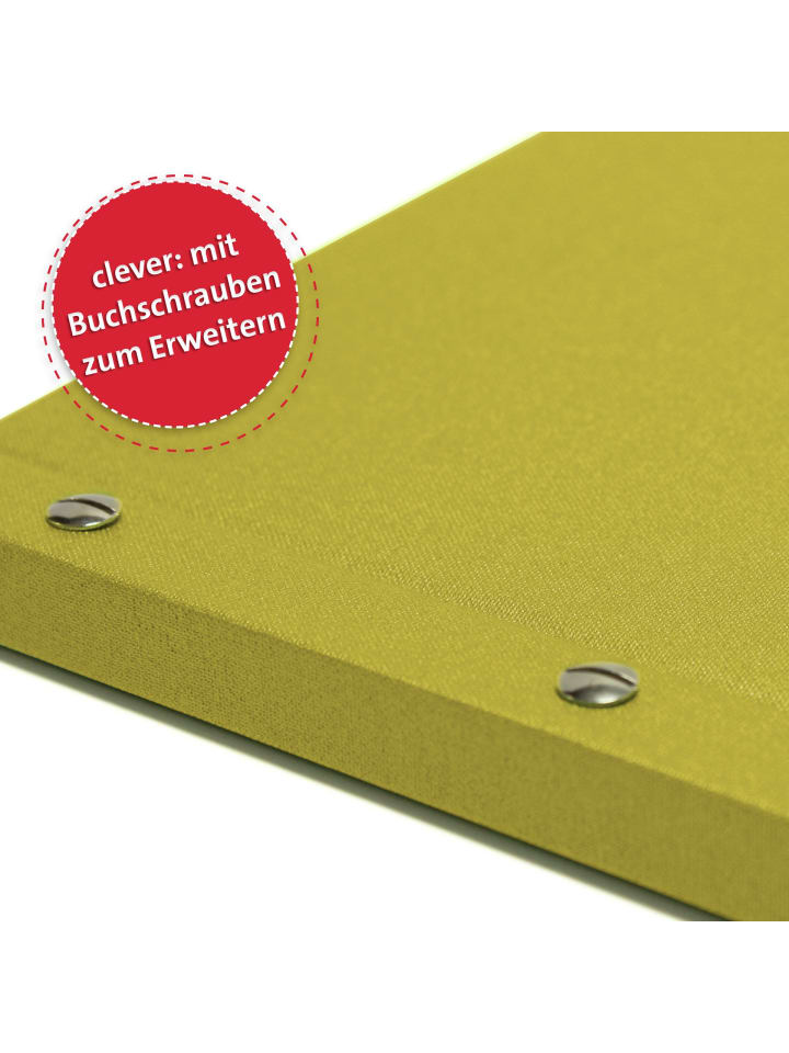 ROTH Zeugnismappe Metallium mit Buchschrauben - Gold in Gelb günstig kaufen onesize