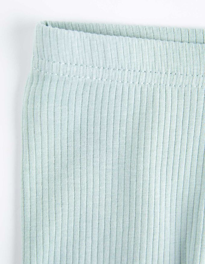 Set aus Langarmbody, Hose und Mütze - Rippenstruktur