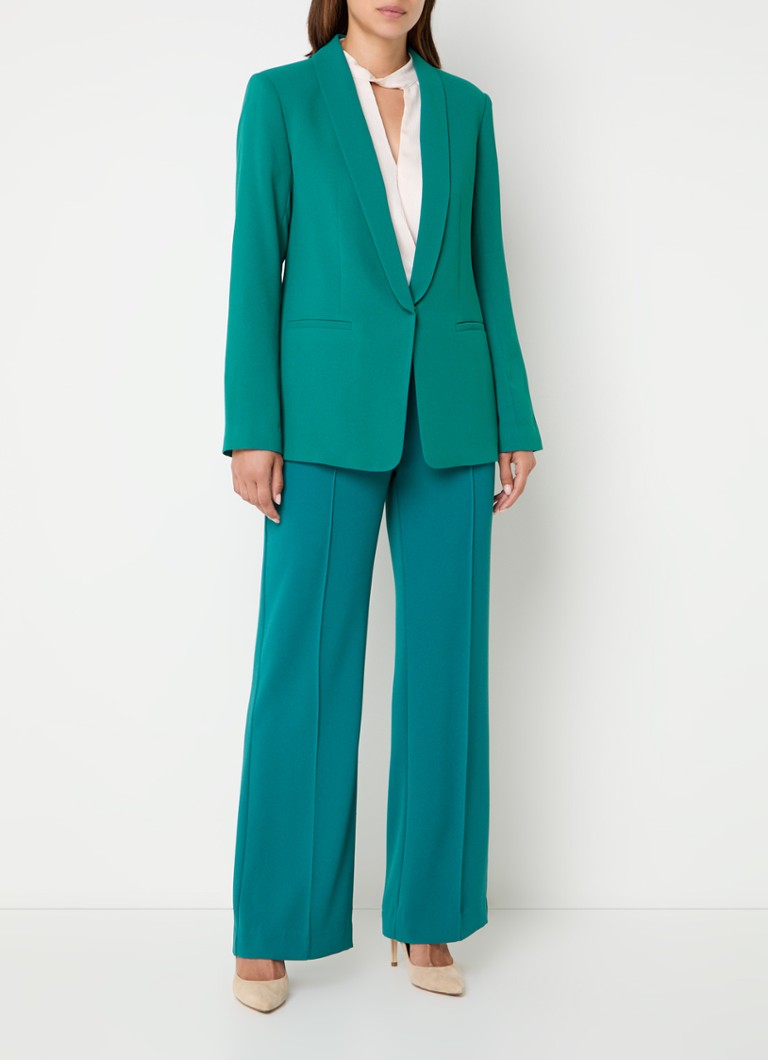 Claudia Sträter Blazer with welt pockets and shoulder pads