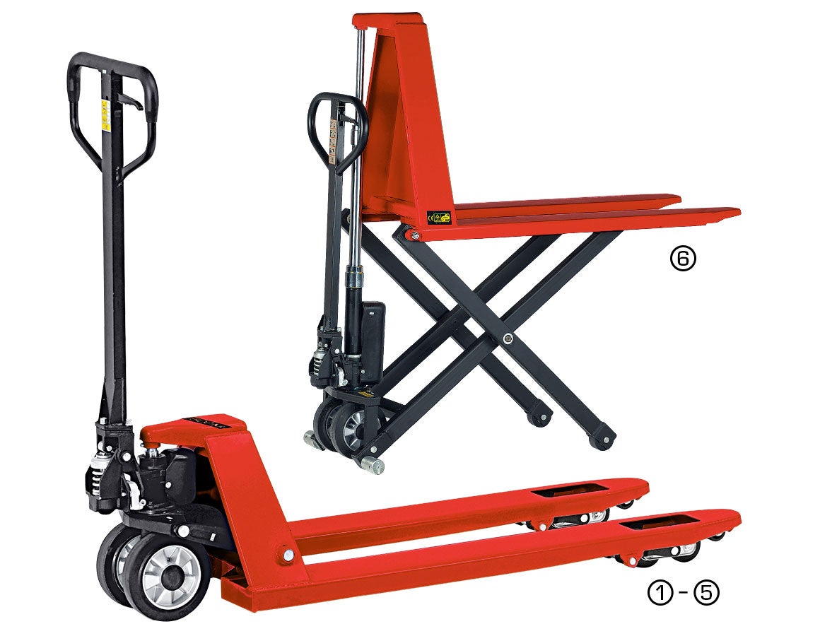 Gabel- und Scherenhubwagen