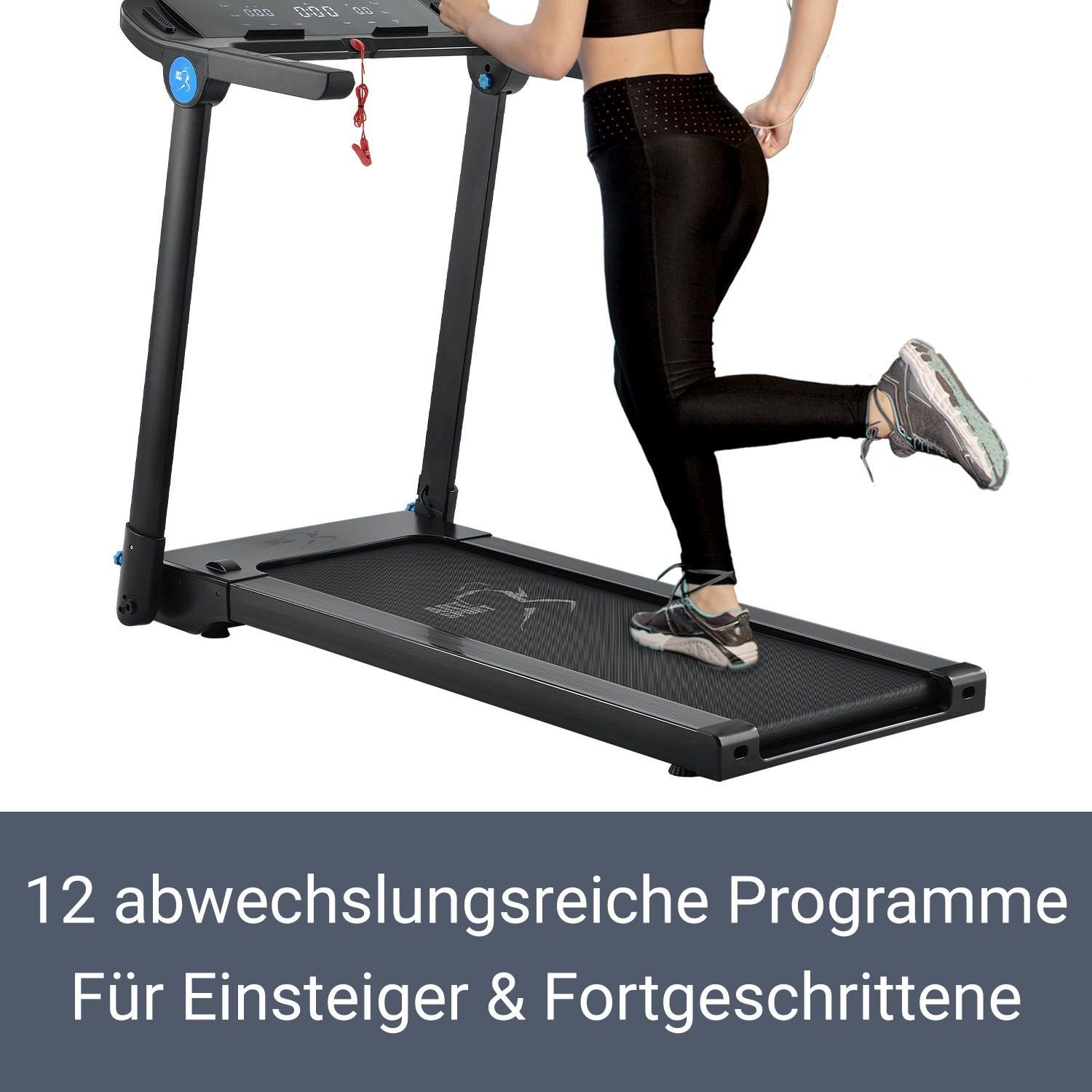 ArtSport Laufband Speedrunner SR1418, Ultra slim Design, 12 Trainingsprogramme, mit Pulssensoren