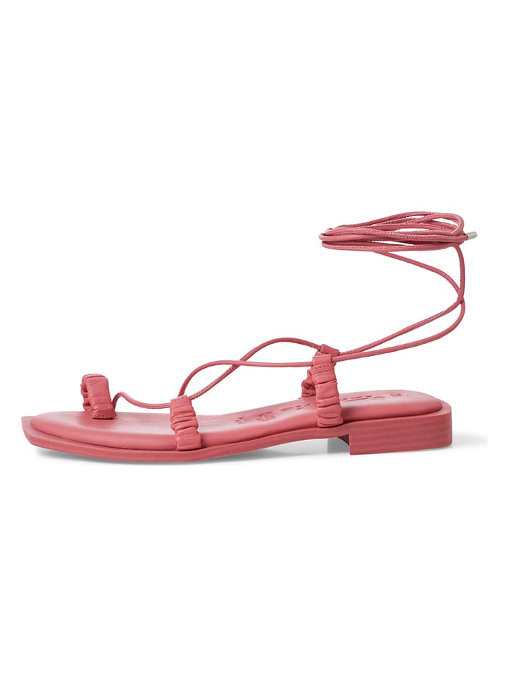 Tamaris Leder-Zehentrenner in Pink günstig kaufen
