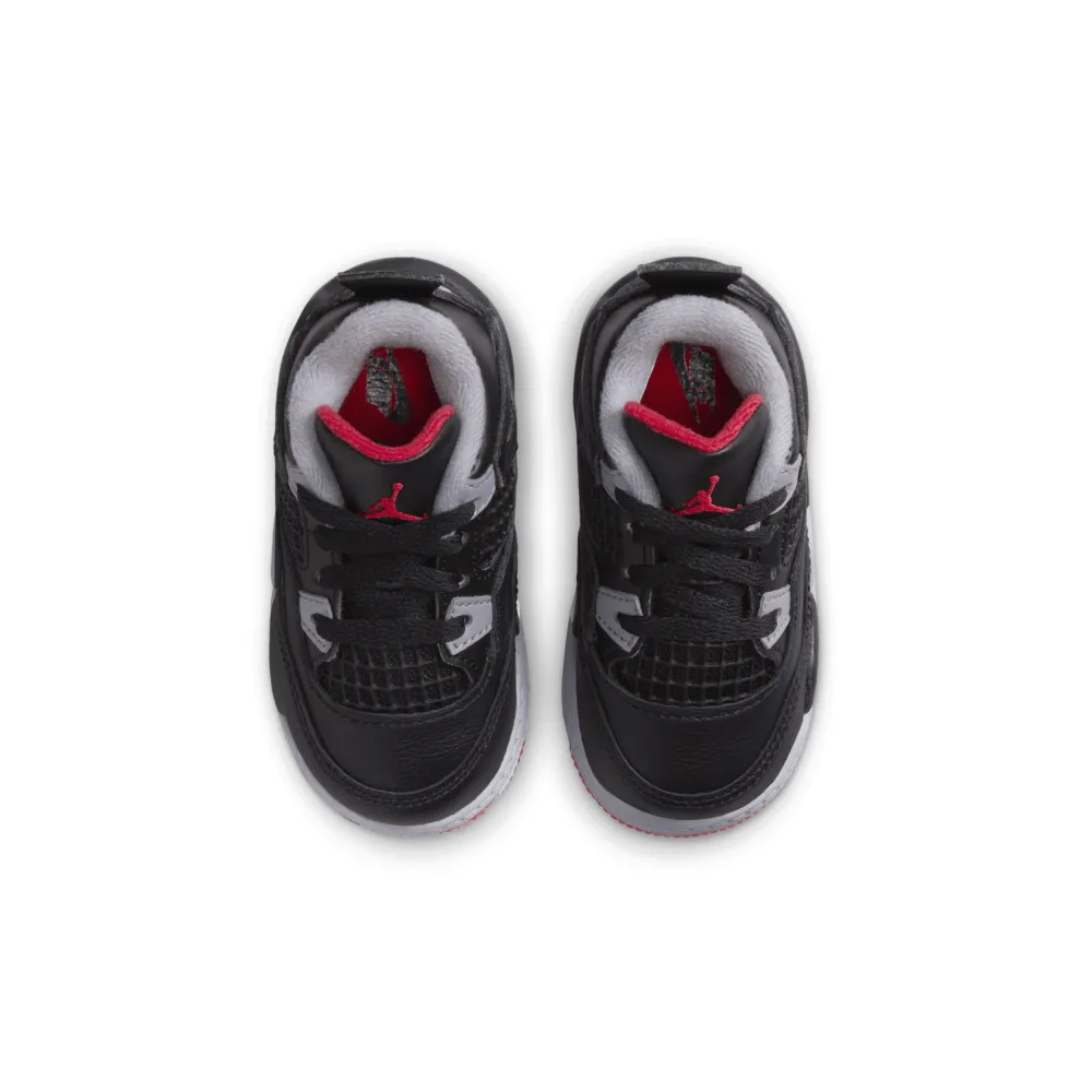 NIKE JORDAN 4 Retro TD Bred Reimagined BQ7670 006 / schwarz