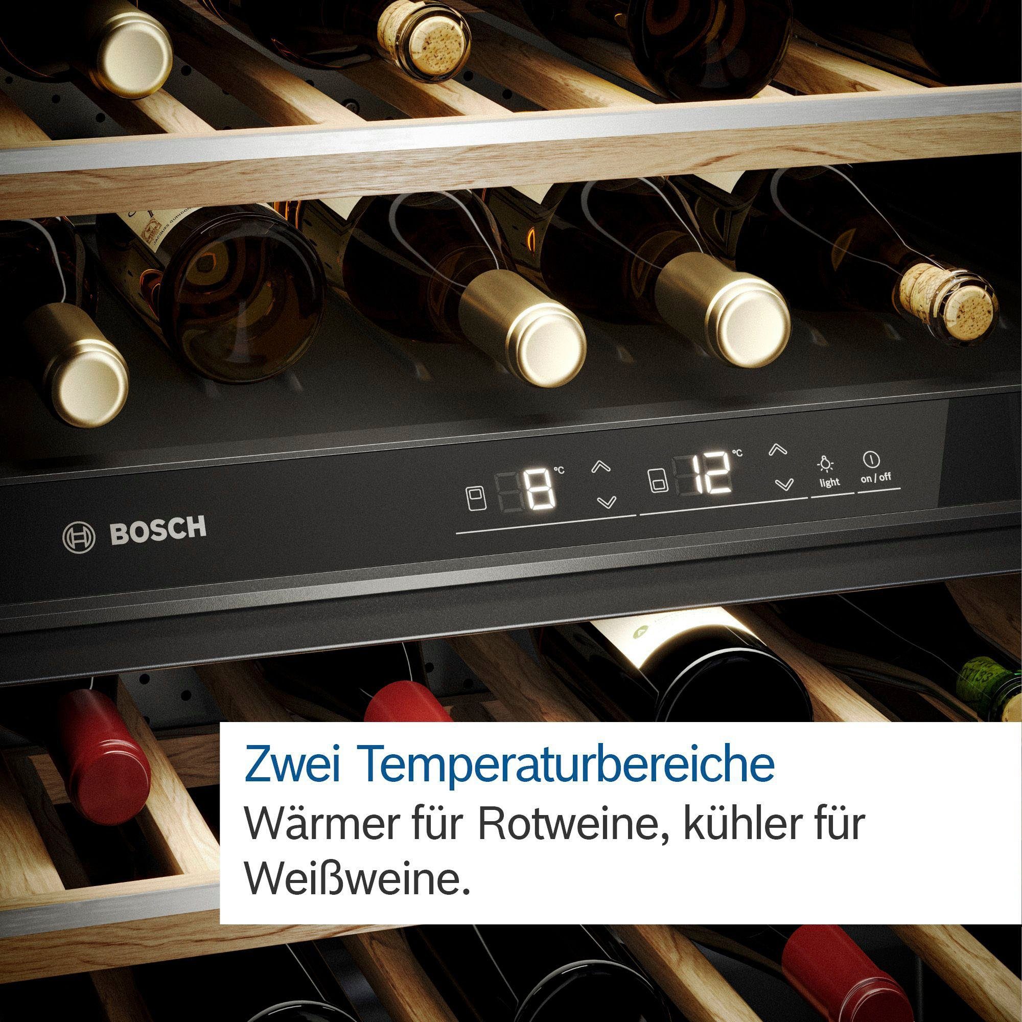 BOSCH Weinkühlschrank KUW21AHG0, für 44 Standardflaschen á 0,75l