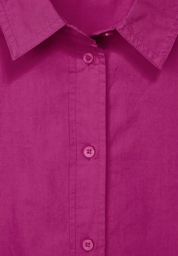 CECIL Unifarbene Baumwollbluse
