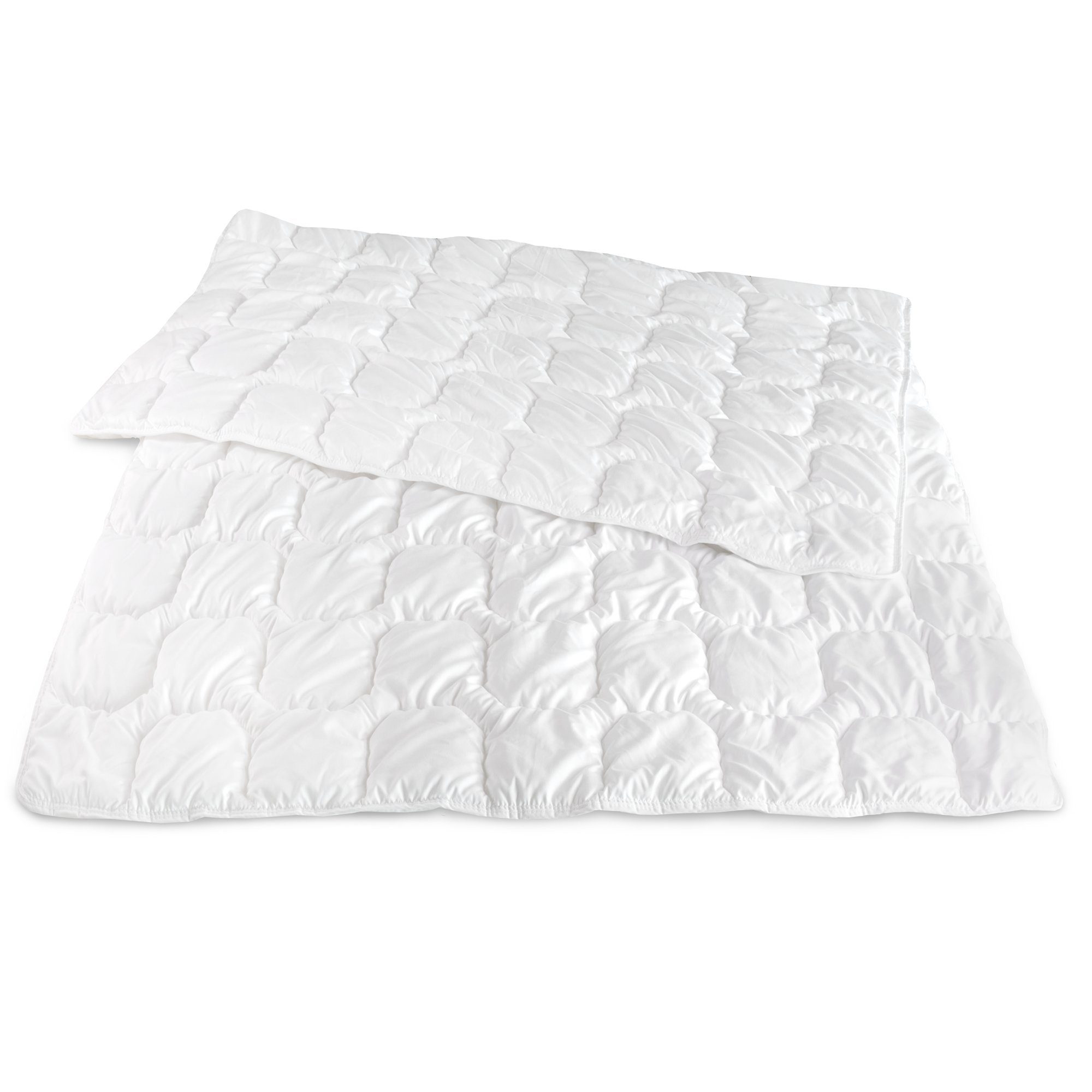 Sommerbettdecke, Leichte Sommerdecke Steppdecke Sommer-Bettdecke - MADE IN GERMANY, Carpe Sonno, Füllung: Markenholfaser silikonisiert, 100% Polyester, Bezug: Feinbatist aus 100% Polyester, Feinbatist aus 100% Polyester, Sommer Bettdecke 135x200 Step