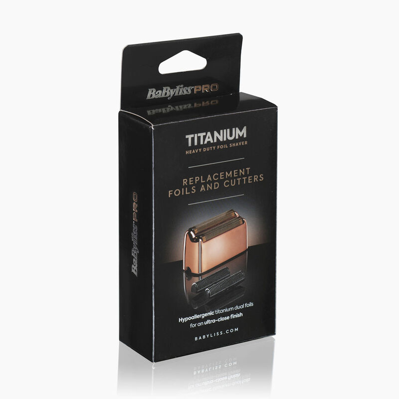 Titanium Double Foil Shaver Replacement Foils & Cutters (Rose Gold)