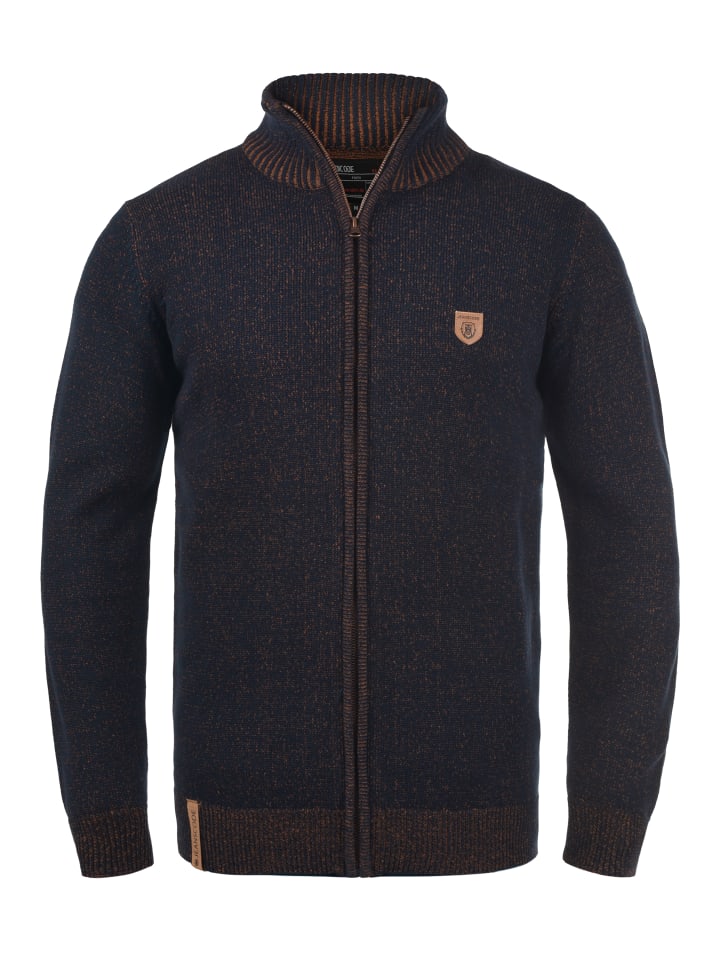 INDICODE Strickjacke IDAndy 35-099MM Cardigan mit Stehkragen in dunkelblau günstig kaufen