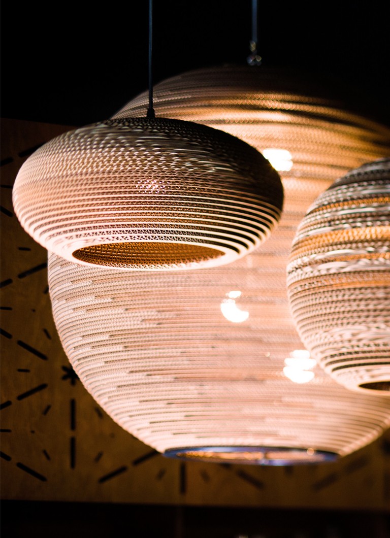 Lampă suspendată Graypants Disc medie, 50 x 23 cm