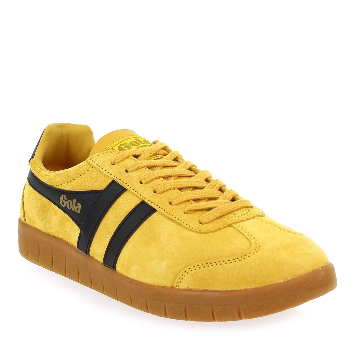Gola  HURRICANE SUEDE CMB046 - Jaune Noir