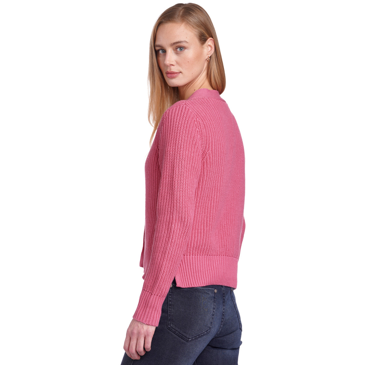 Damen Strickjacke mit Knopfleiste