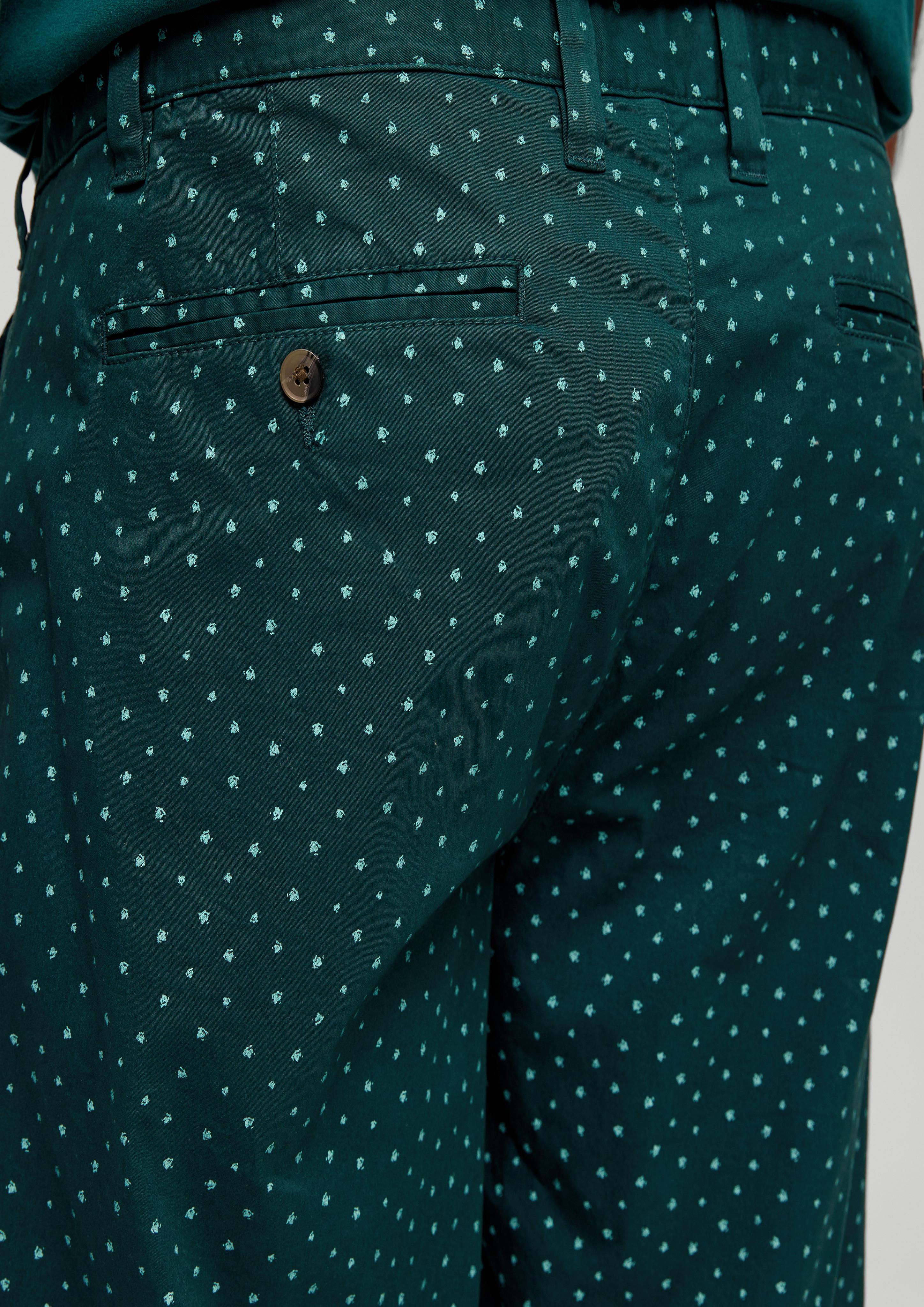 Slim: Bermuda mit Allover-Print  2133321-79A0