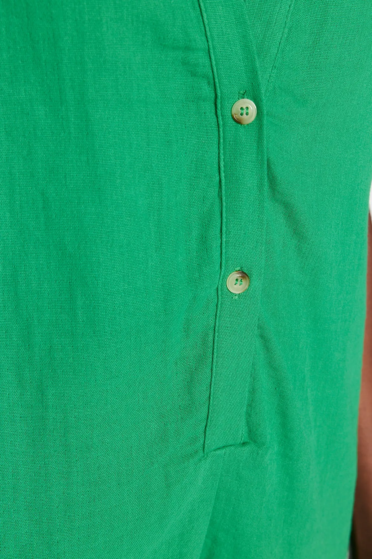 Trendyol Collection  Grüner, weit geschnittener Overall aus gewebtem Musselin aus 100 % Baumwolle TBESS23TU00001
