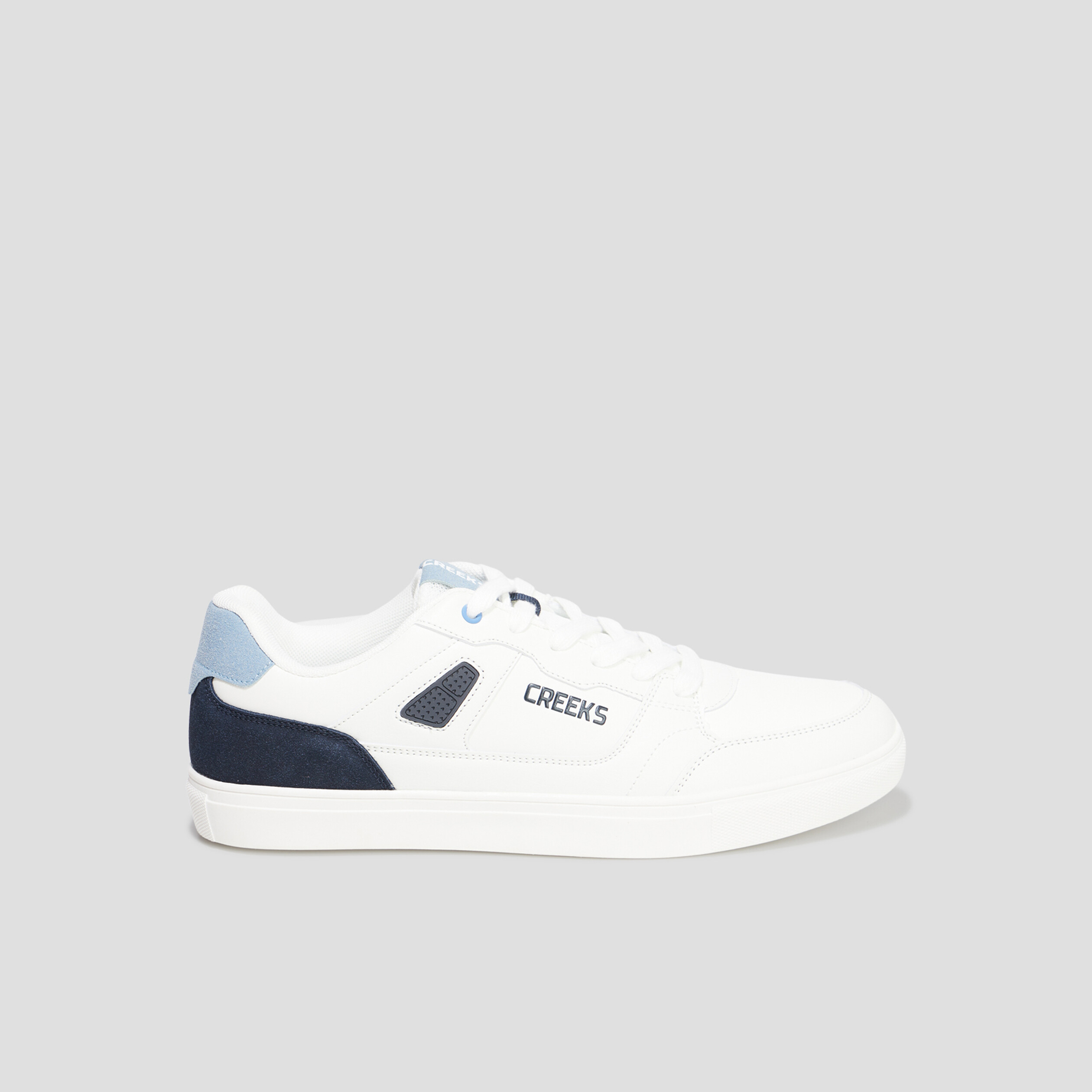 Tennis basses à lacets Creeks Tebo blanc homme | La Halle
