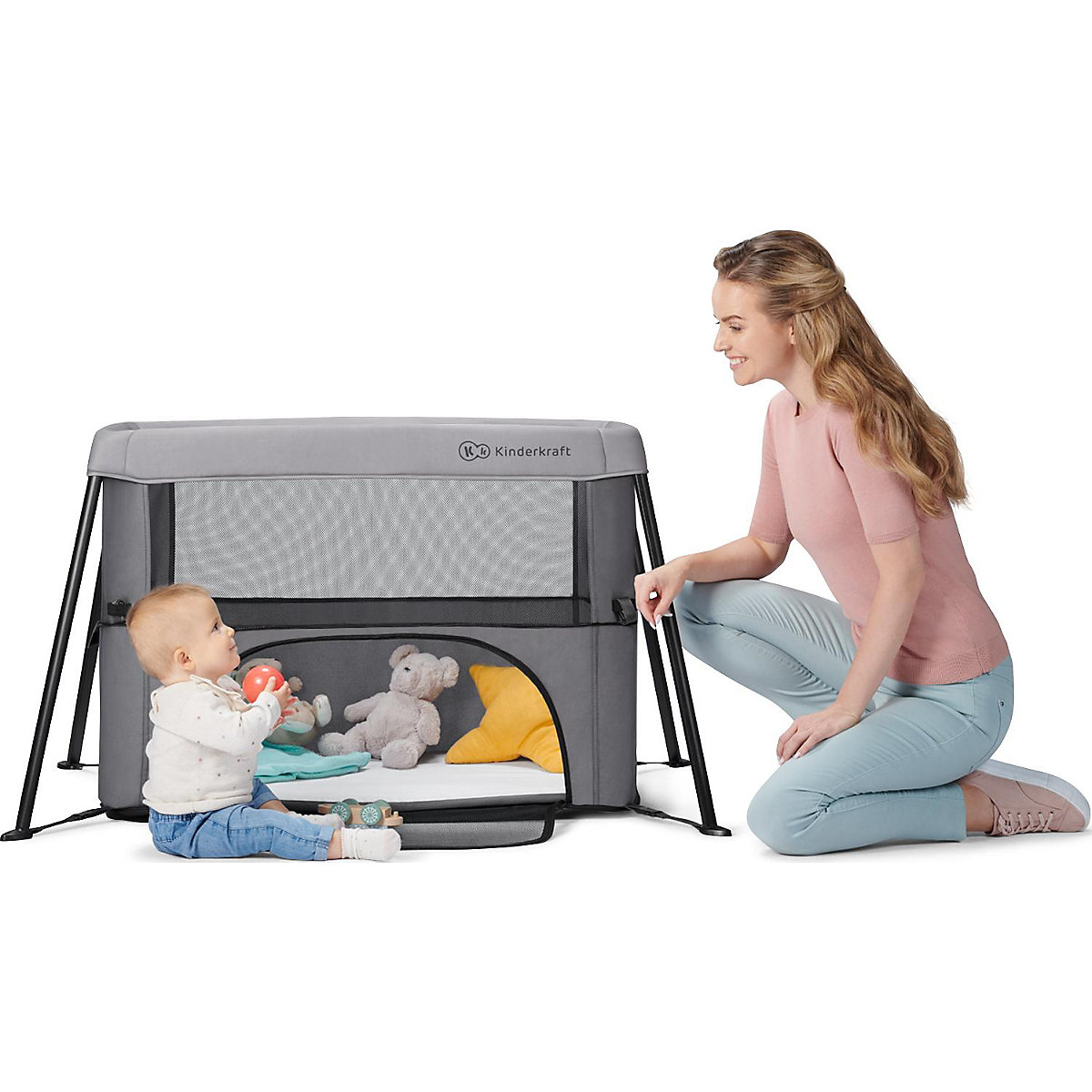 Kinderbett 2 in 1 MOVI, rosa