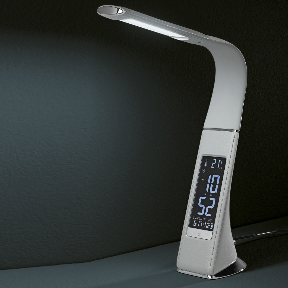 LED Schreibtischleuchte Swing grau