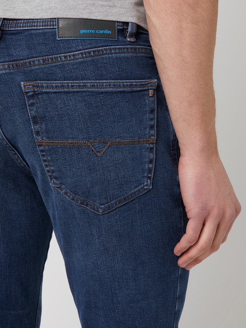 Jeans mit Stretch-Anteil Modell 'Dijon' in jeans