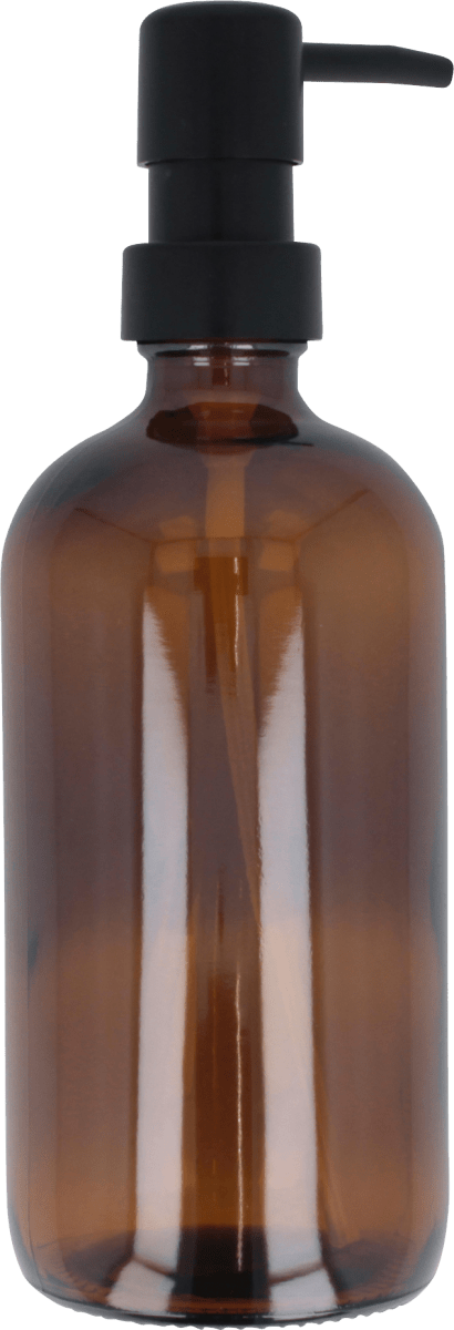 Seifenspender aus Glas, braun (500ml), 1 St
