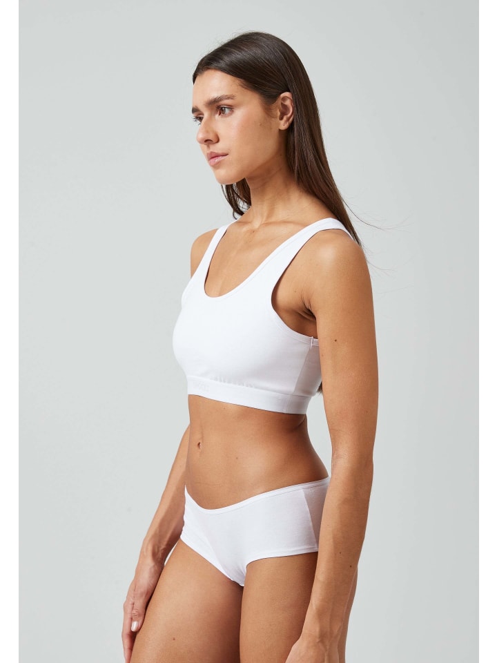 SNOCKS Soft BH aus Bio-Baumwolle 1 Stück in Weiß günstig kaufen