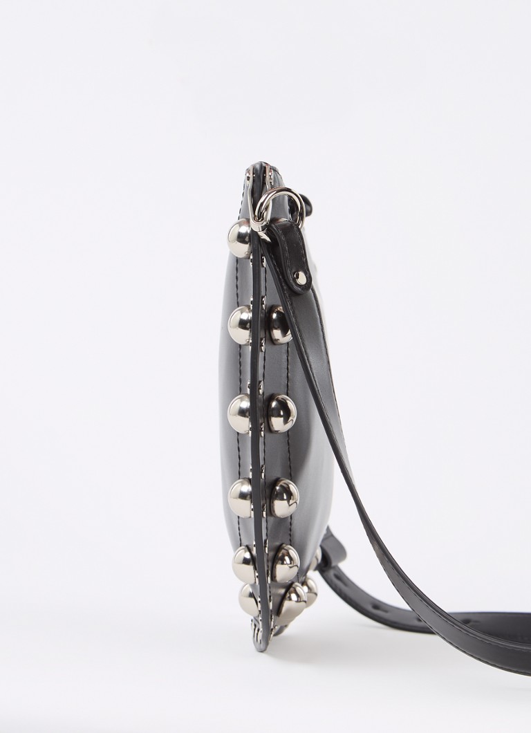 Isabel Marant Kanao-Ga leather shoulder bag with detachable shoulder strap and studs