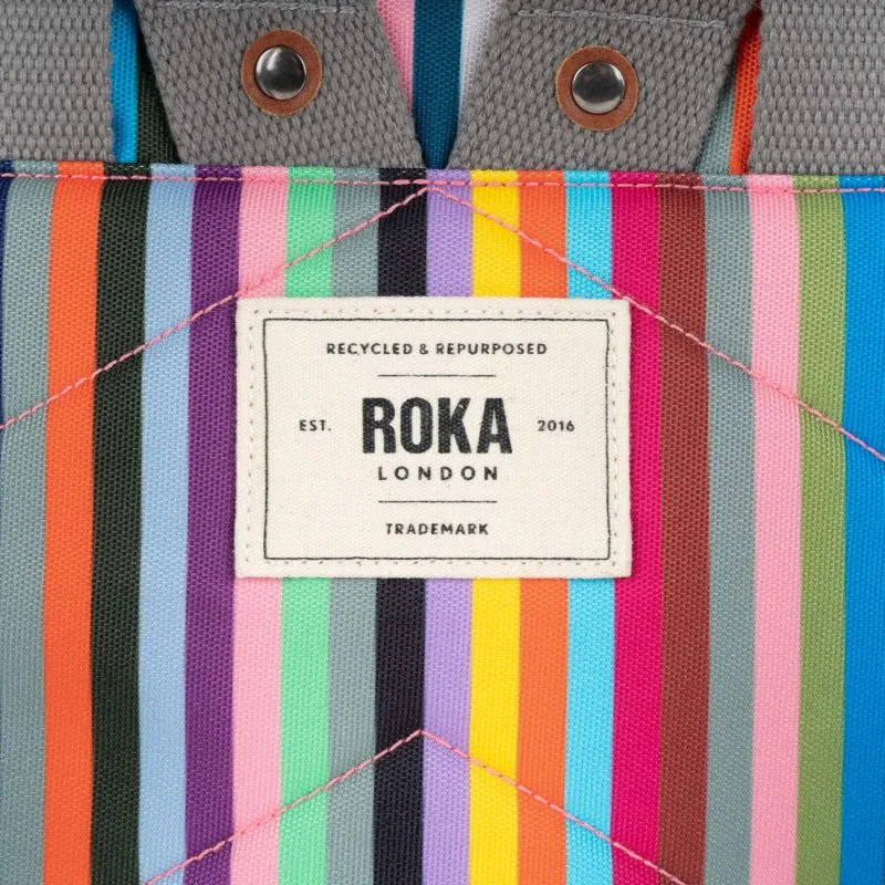 Roka London Rolltop Canfield Medium - Multi Stripe