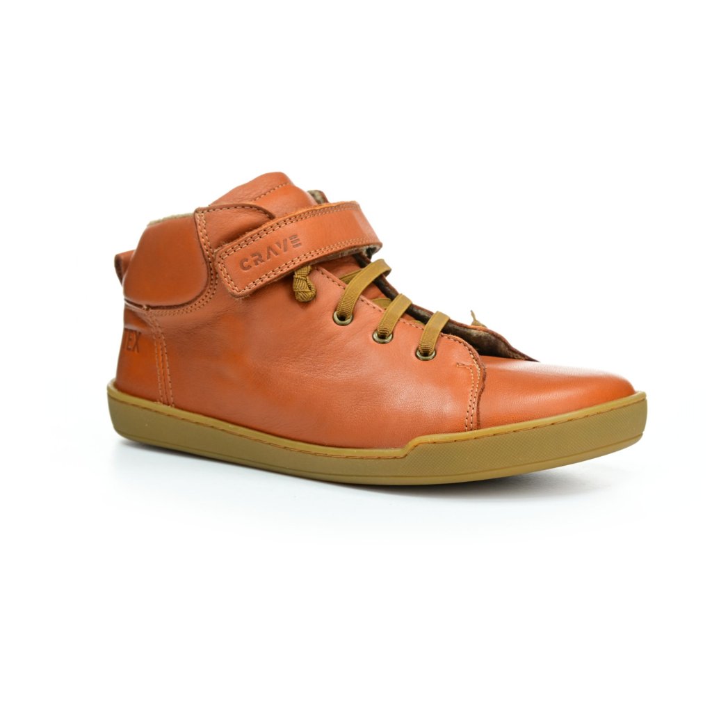 Crave Bergen Winter Cognac Winter-Barfußstiefeletten