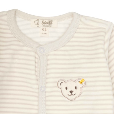 Strampler langarm GOTS, beige