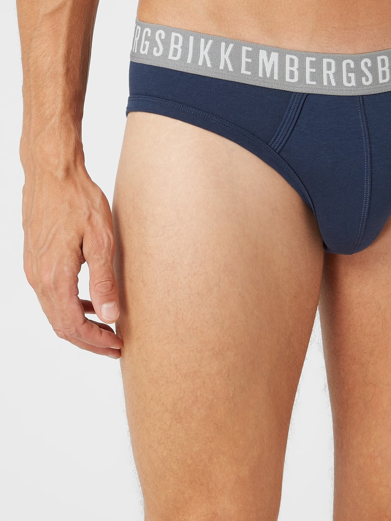 Slip mit Stretch-Anteil im 2er-Pack in marineblau