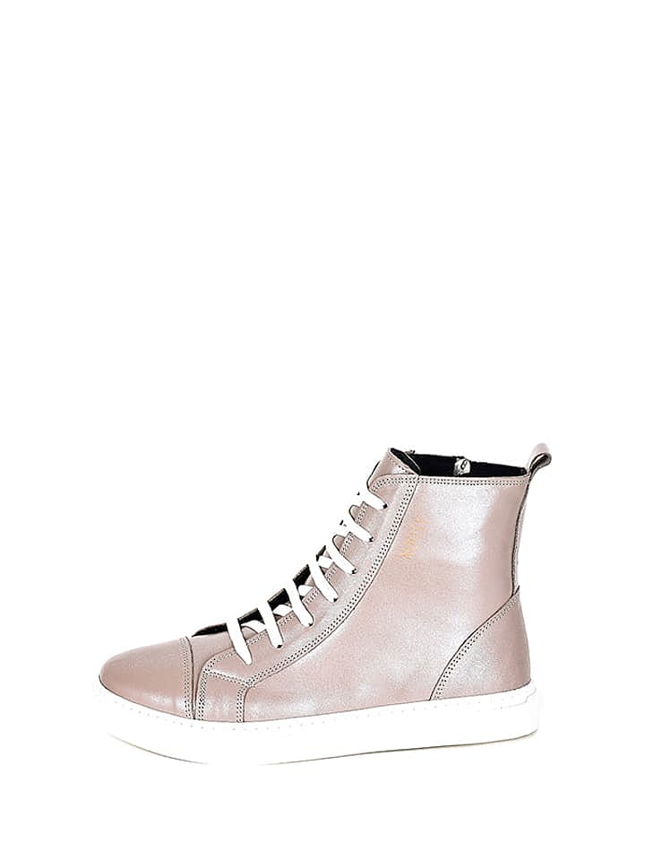 Noosy Leder-Sneakers in Beige günstig kaufen 41