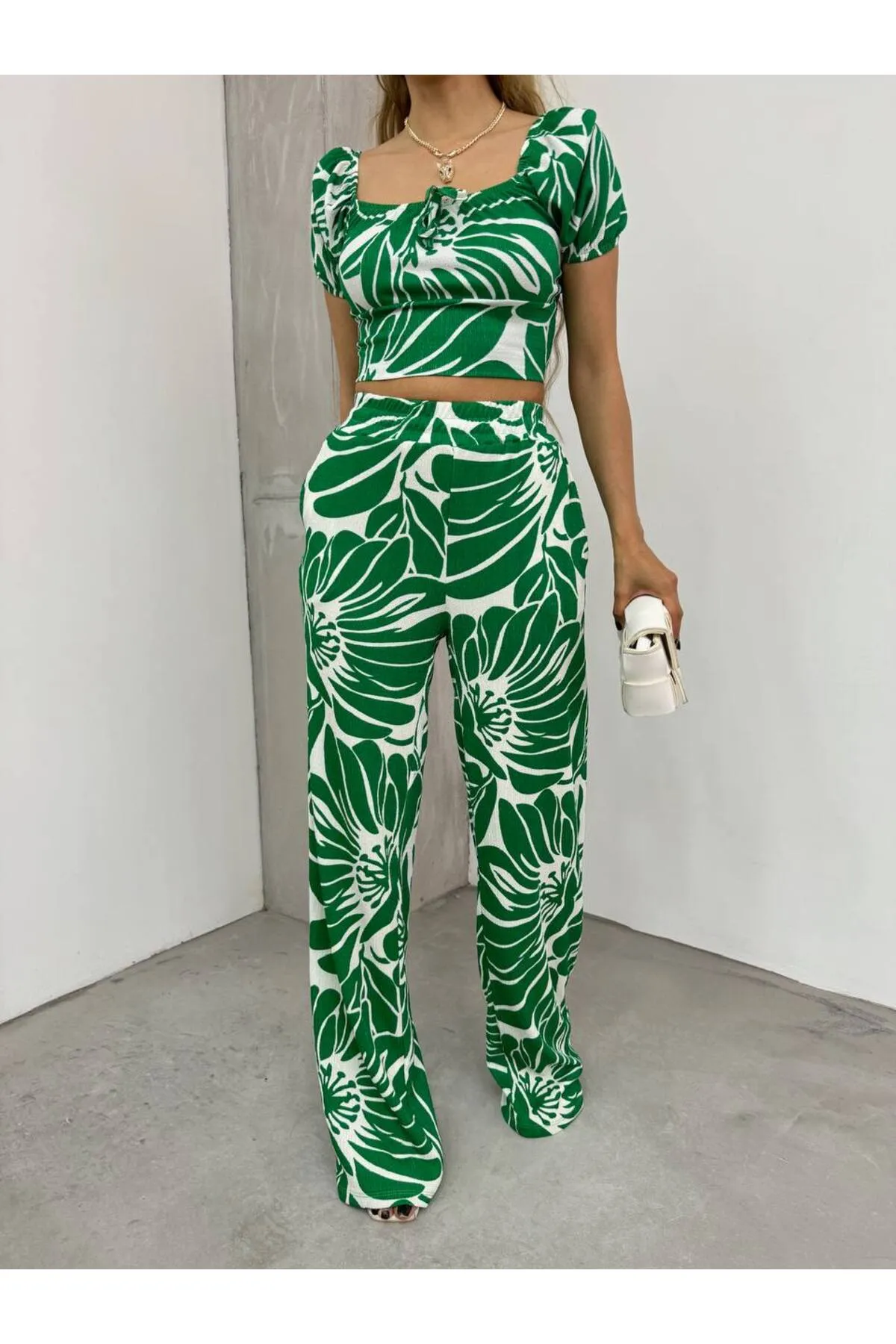 BİKELİFE  Bustierhose mit Blumenmuster für Damen im Doppelset