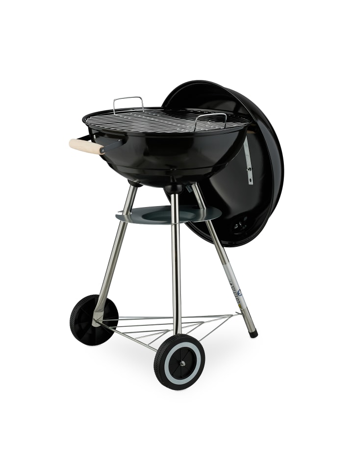 relaxdays Kugelgrill in Schwarz - Ø 44 cm günstig kaufen onesize