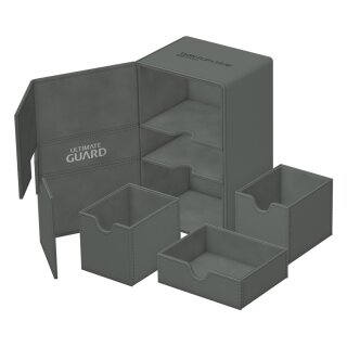 Ultimate Guard Twin Flip`n`Tray 160+ XenoSkin Monocolor - Grau