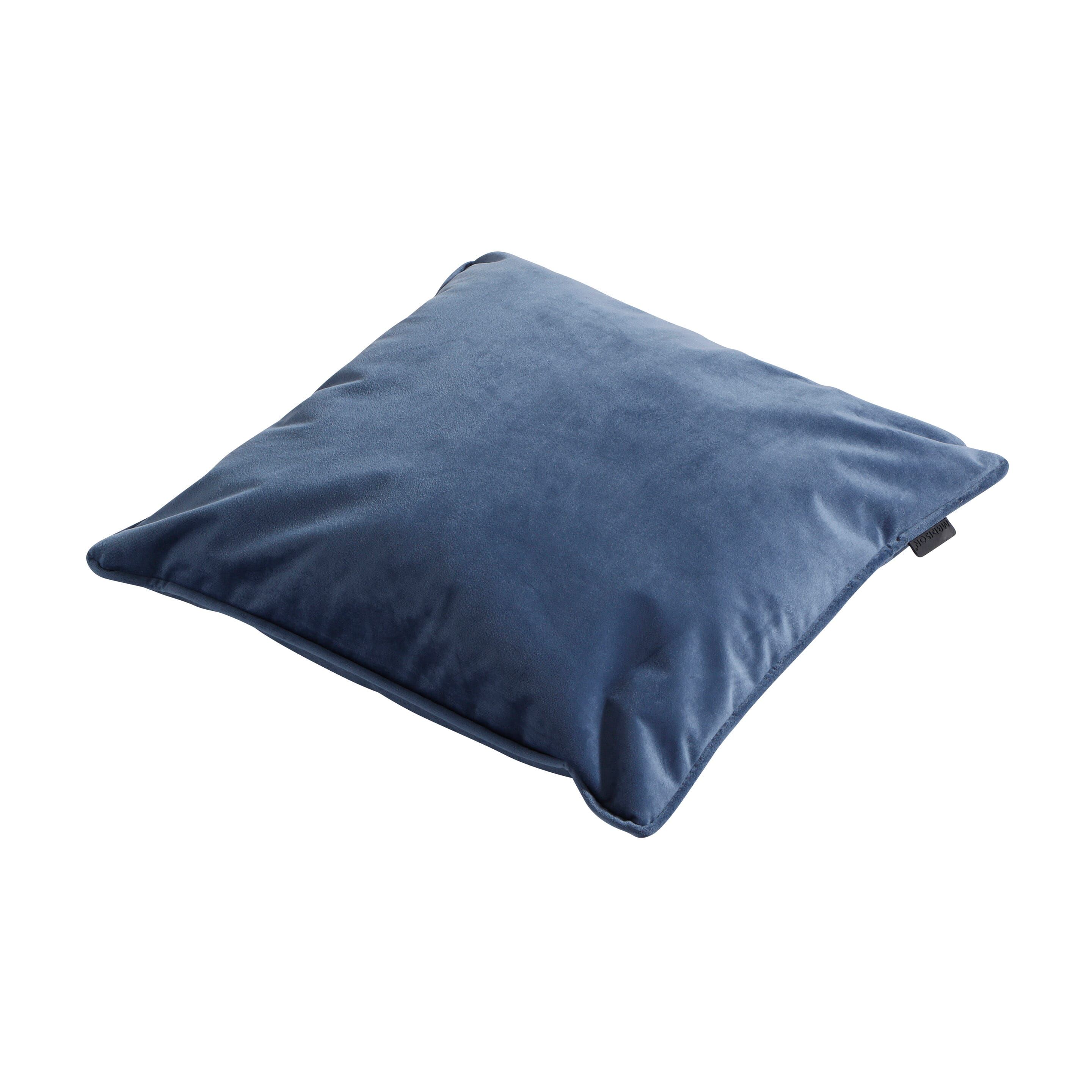 Madison Outdoor Samtblau / Panama Saphirblau 45 x 45 Dekokissen