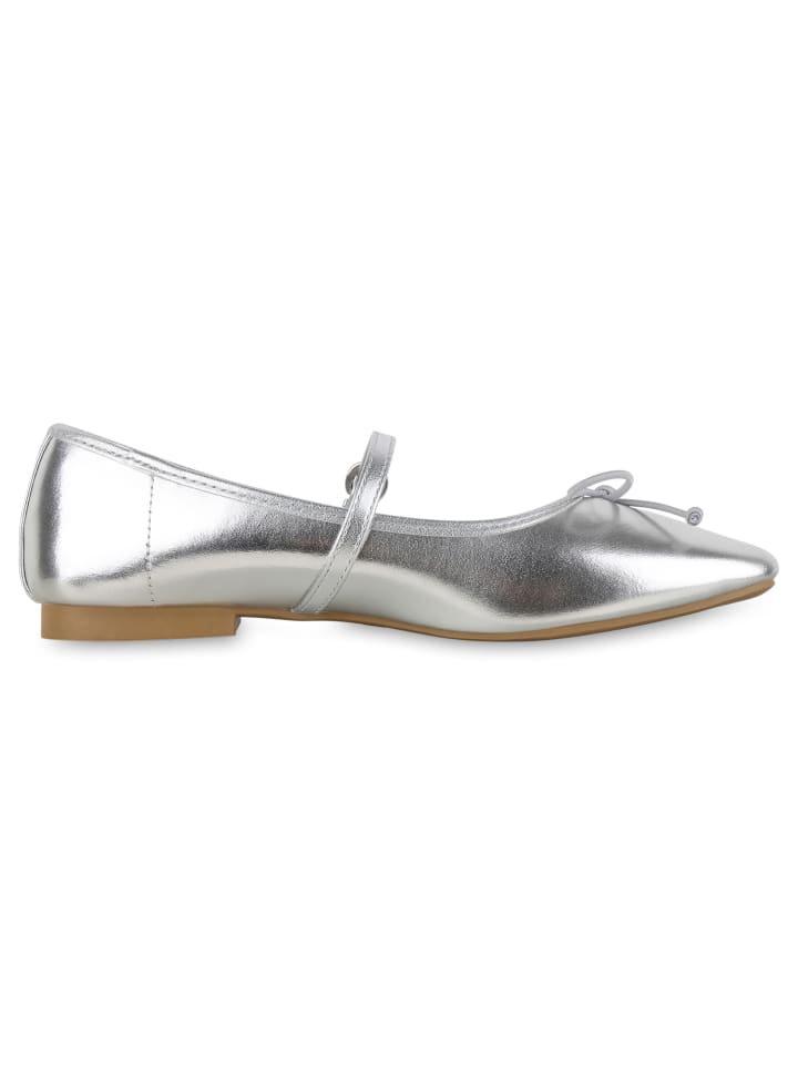 VAN HILL Riemchenballerinas Elizabeth in Silber günstig kaufen