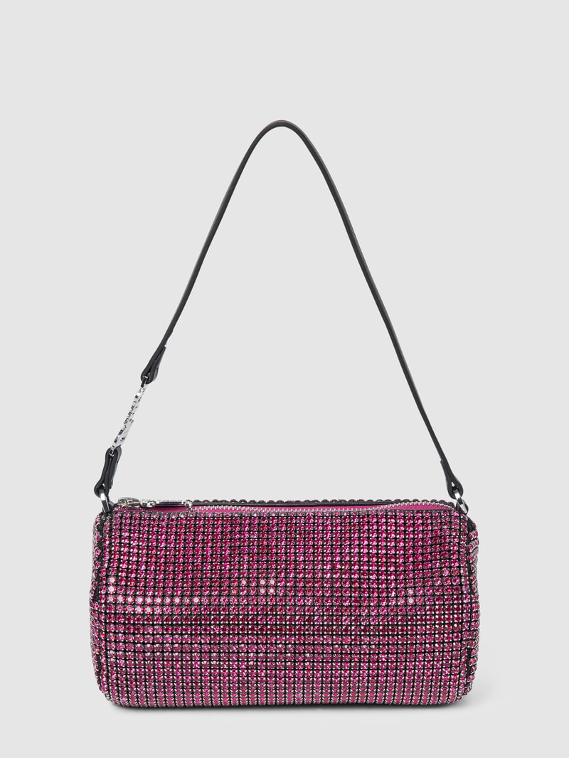 Pochette mit Ziersteinbesatz Modell 'Louisa' in pink