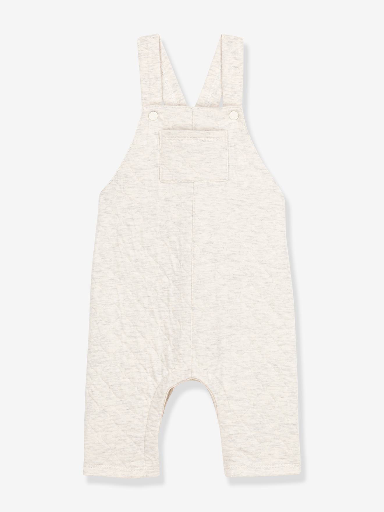 Salopette longue bébé en tubique matelassé