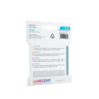 Gamegenic - Prime Square-Sized Sleeves 73 x 73 mm - Clear (50)
