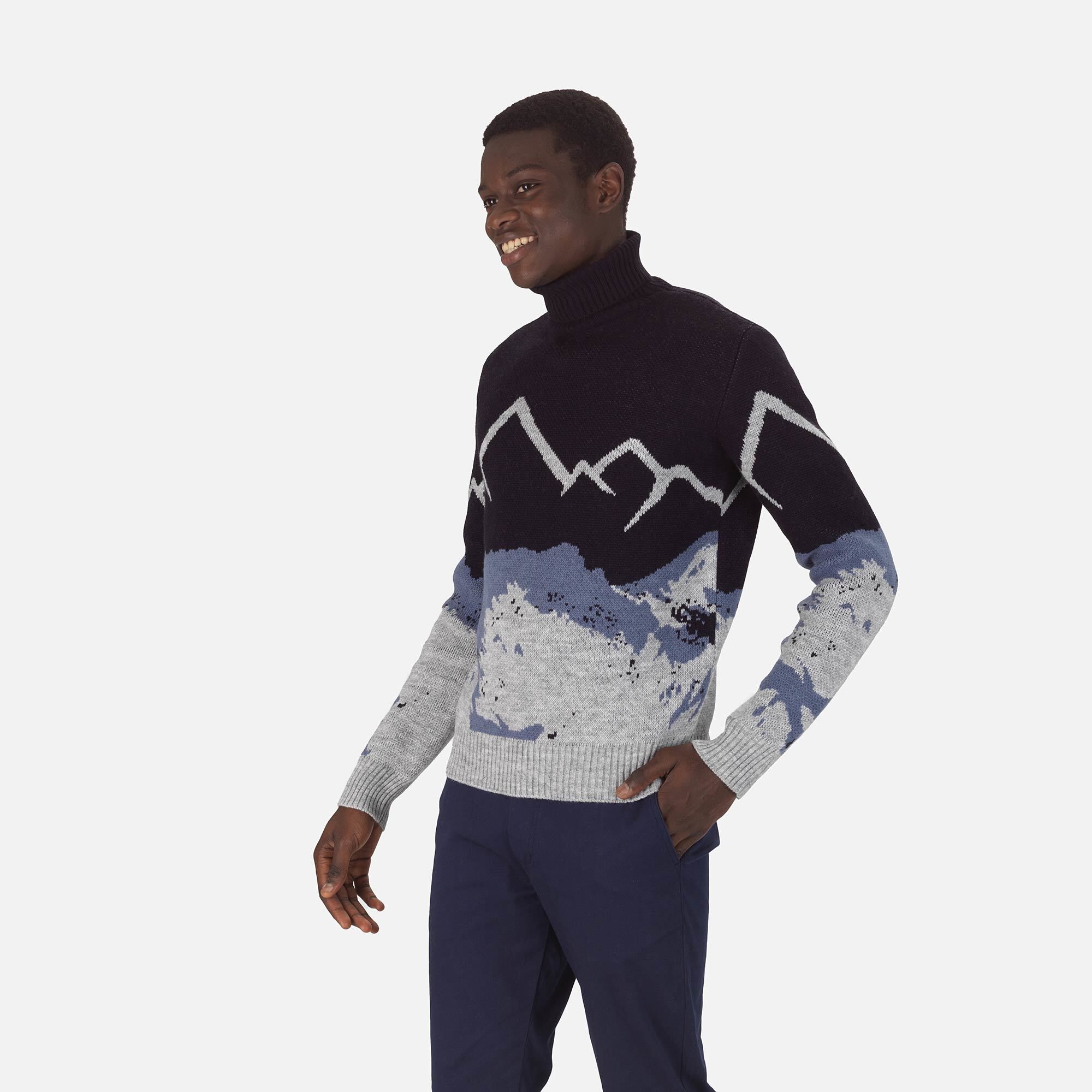 Pull en maille à col roulé Homme