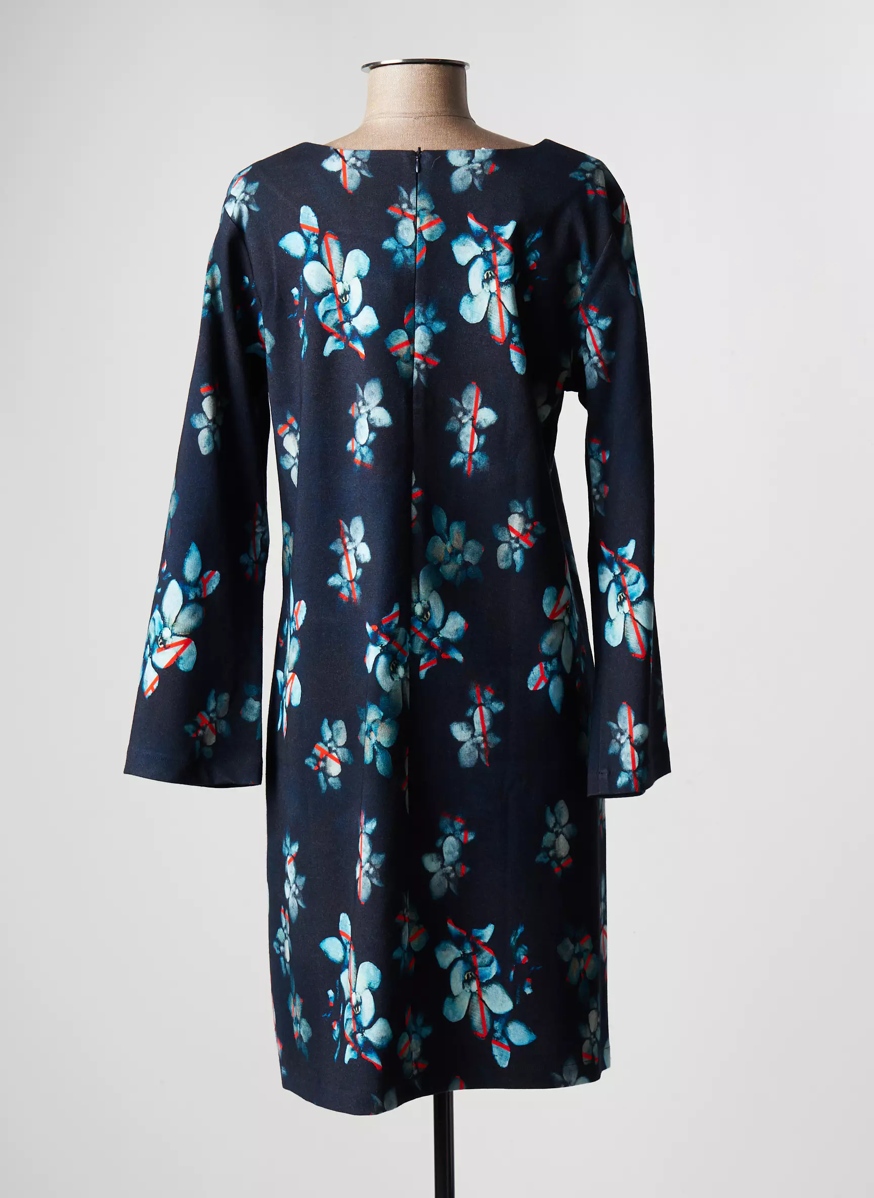 Made In Sens Robes Mi Longues Femme couleur bleu