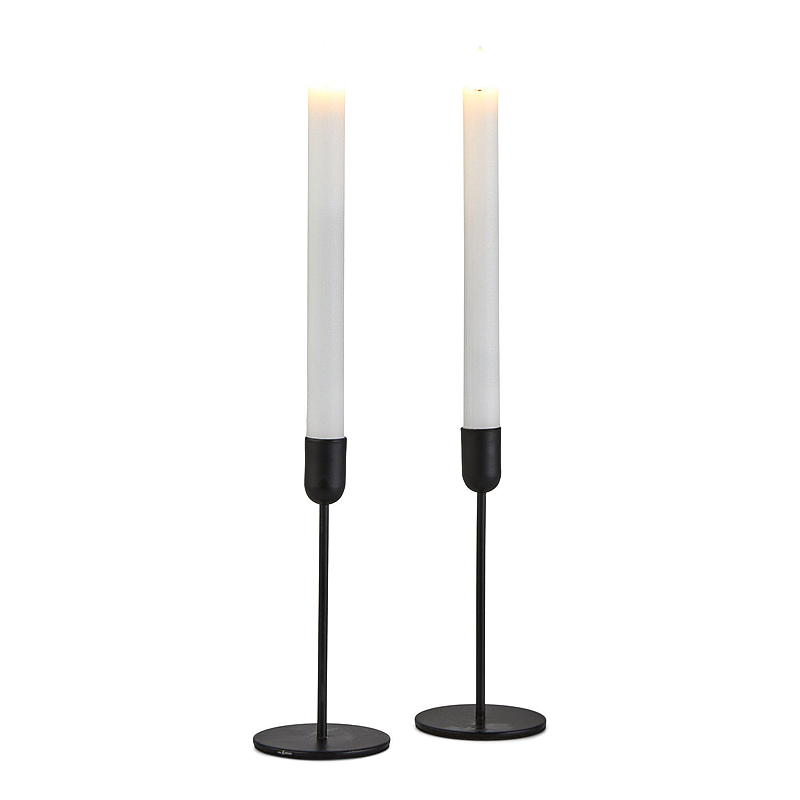 Vie Selected Kronelys 2-pk 24 cm LED timer hvit