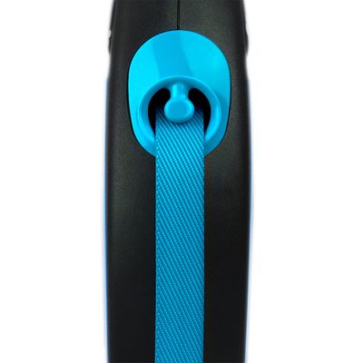 flexi New Neon Gurt-Leine blau, 5 m
