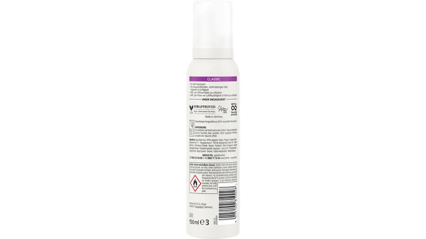 TAFT Schaumfestiger Classic Halt & Schutz 150ml Haltegrad 3 - mittlerer Halt 150 ml