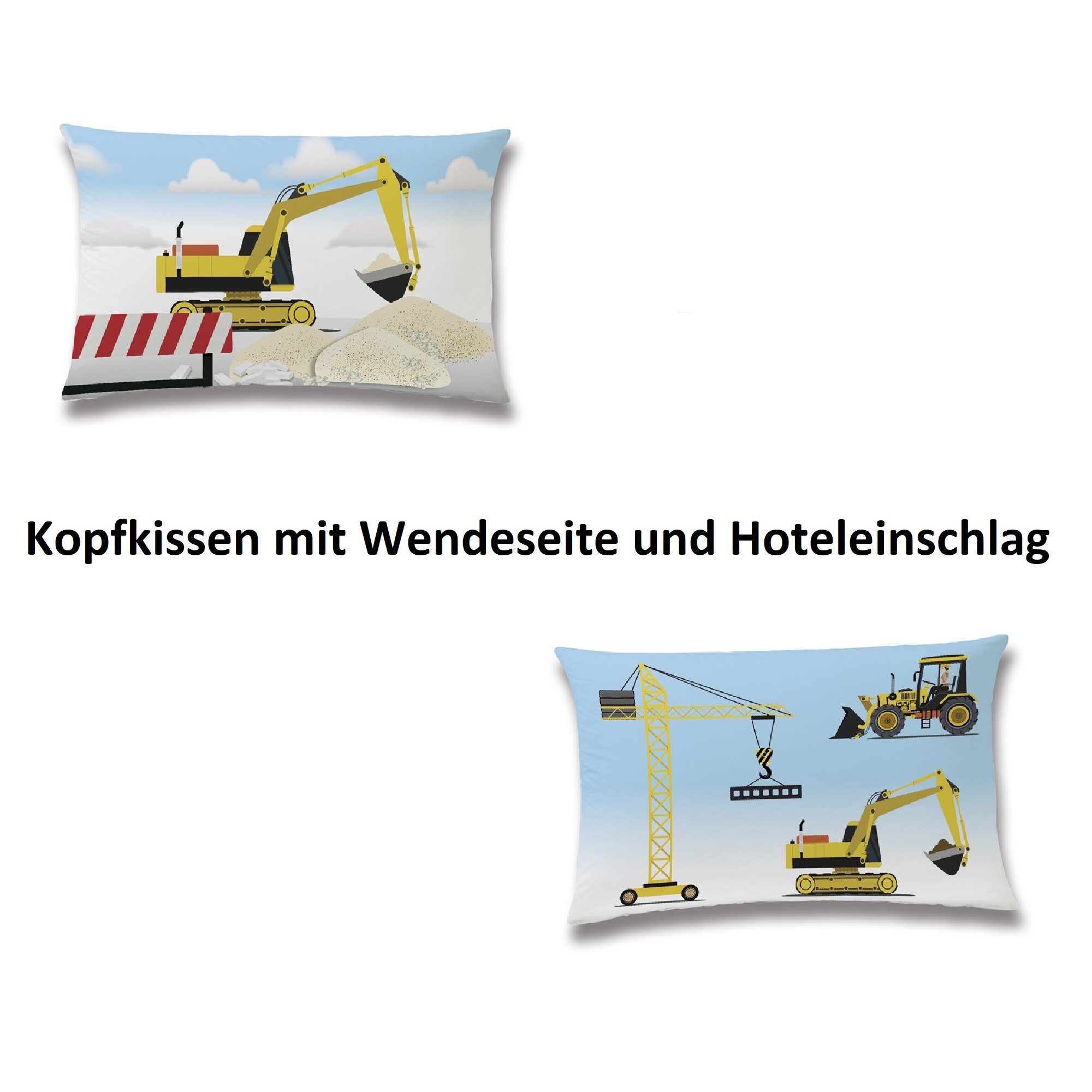 Babybettwäsche mit hellem Motiv 