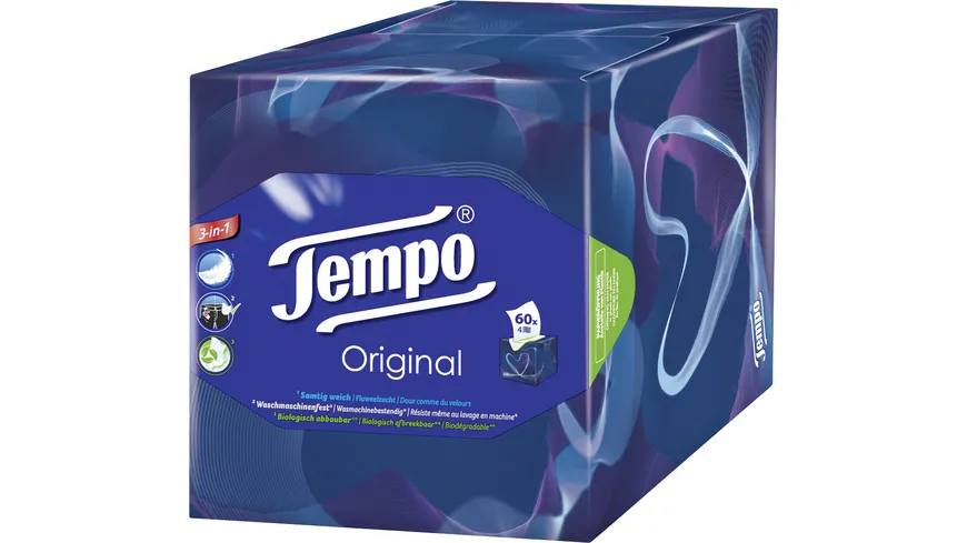 Tempo Taschentücher Original Würfel-Box