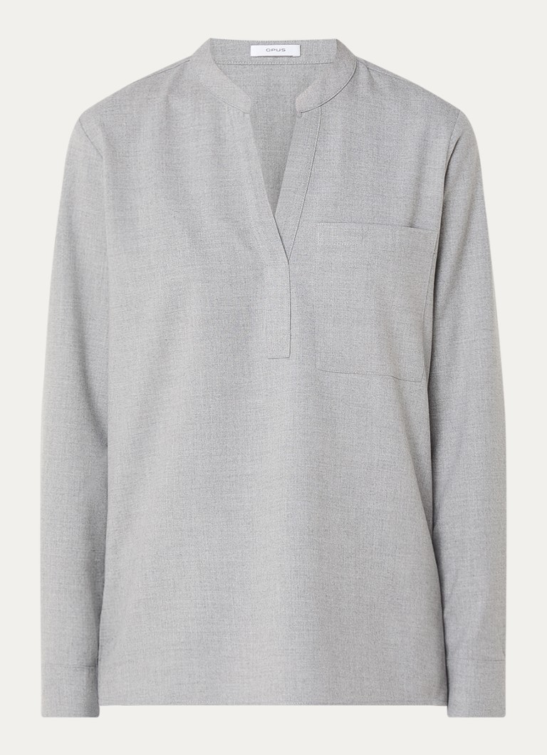 OPUS Fanell tunic with breast pocket and V-neck