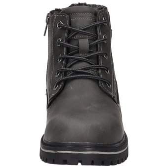 Tom Tailor Schnür Boots in schwarz