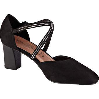 Via della Rosa Spangenpumps in schwarz