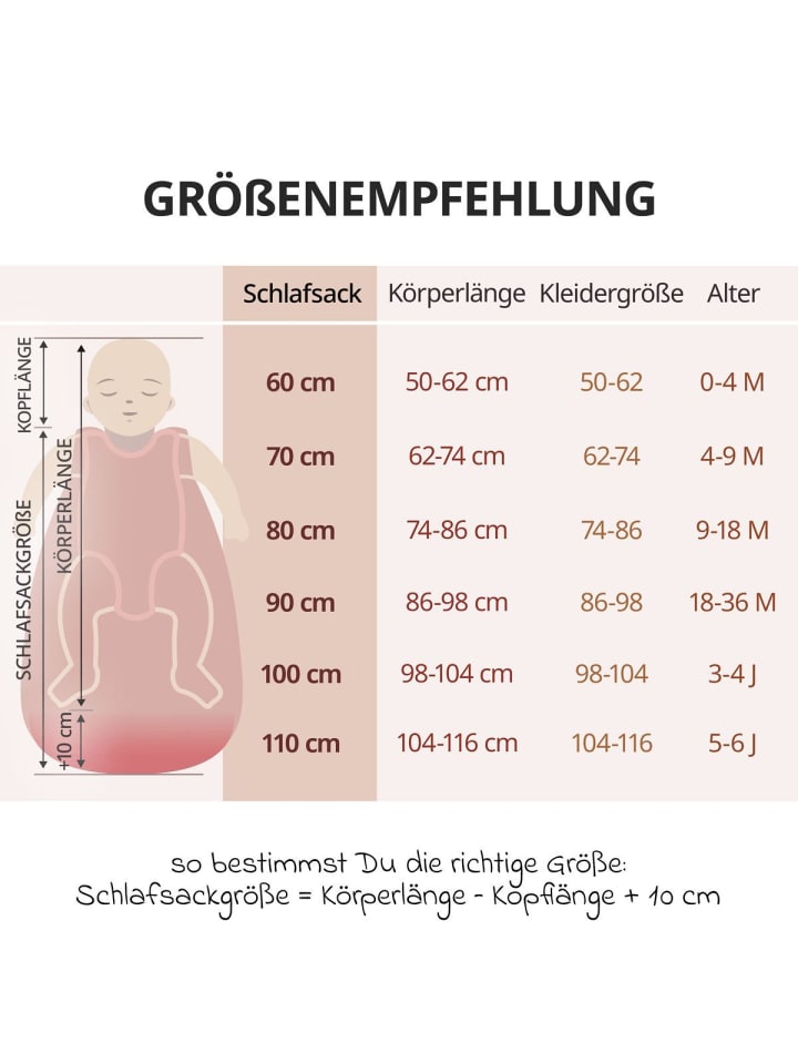 Makian Musselin-Schlafsack - Terracotta - Gr. 60 in rot günstig kaufen