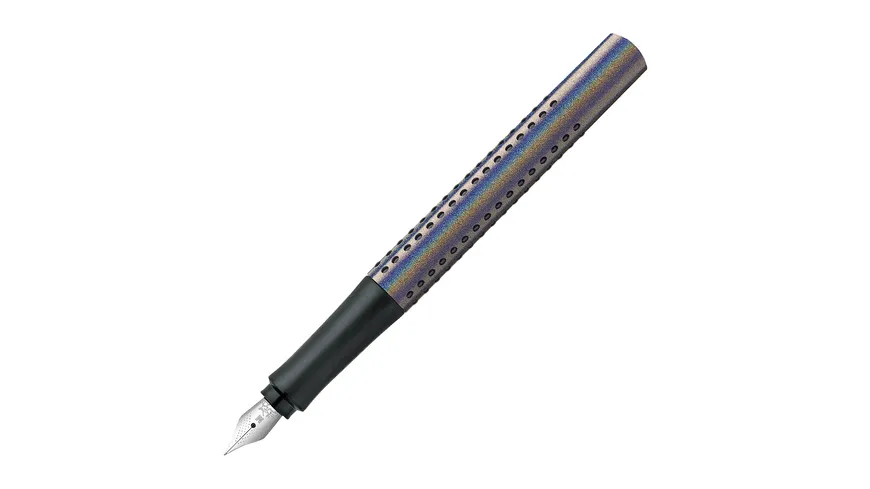 FABER-CASTELL Füller Grip Edition Glam M silver