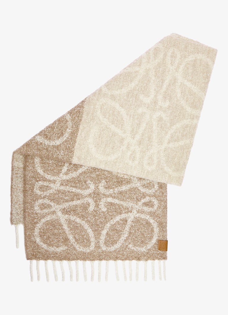 LOEWE  Anagram sjaal in alpacawolblend 45 x 200 cm